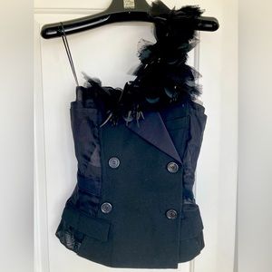 Louis Vuitton Couture Bustier Top Black Size 38(IT)NWT
